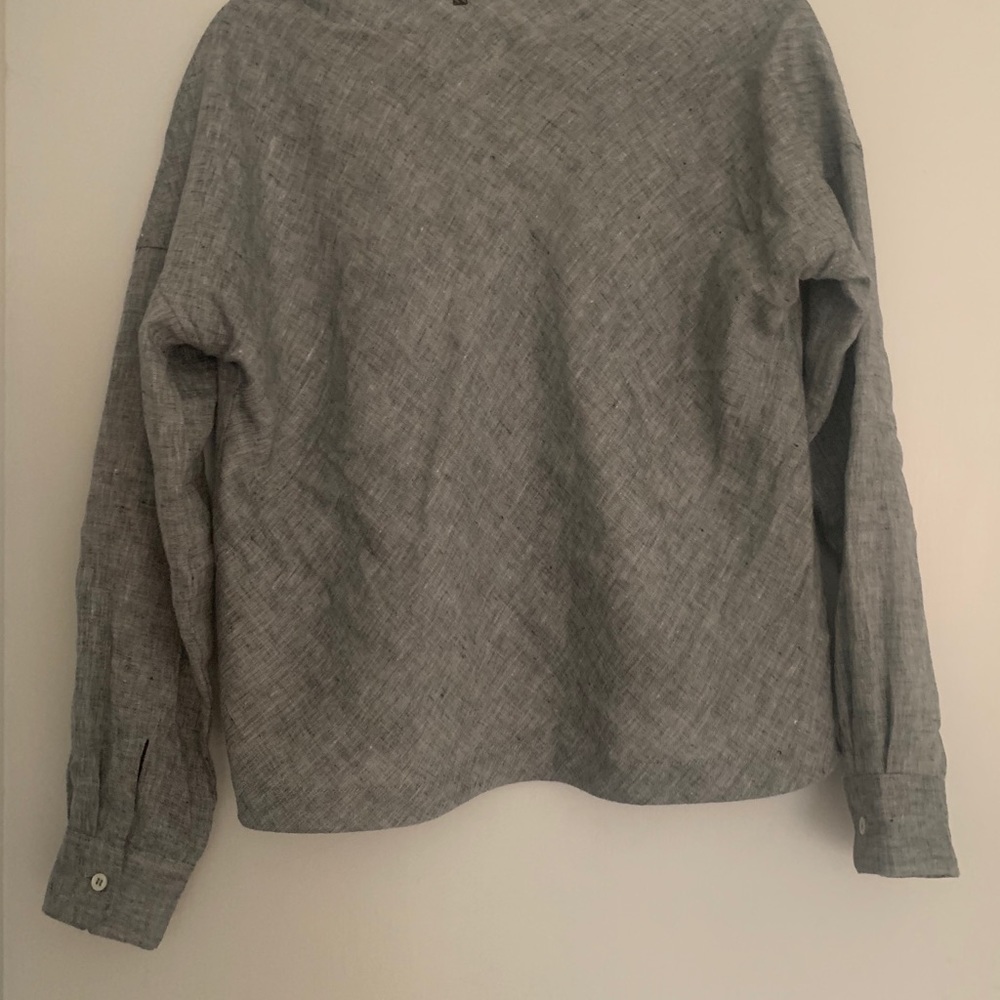 Billy Reid Drawstring Ribbon Shirt - Picture 2 of 6